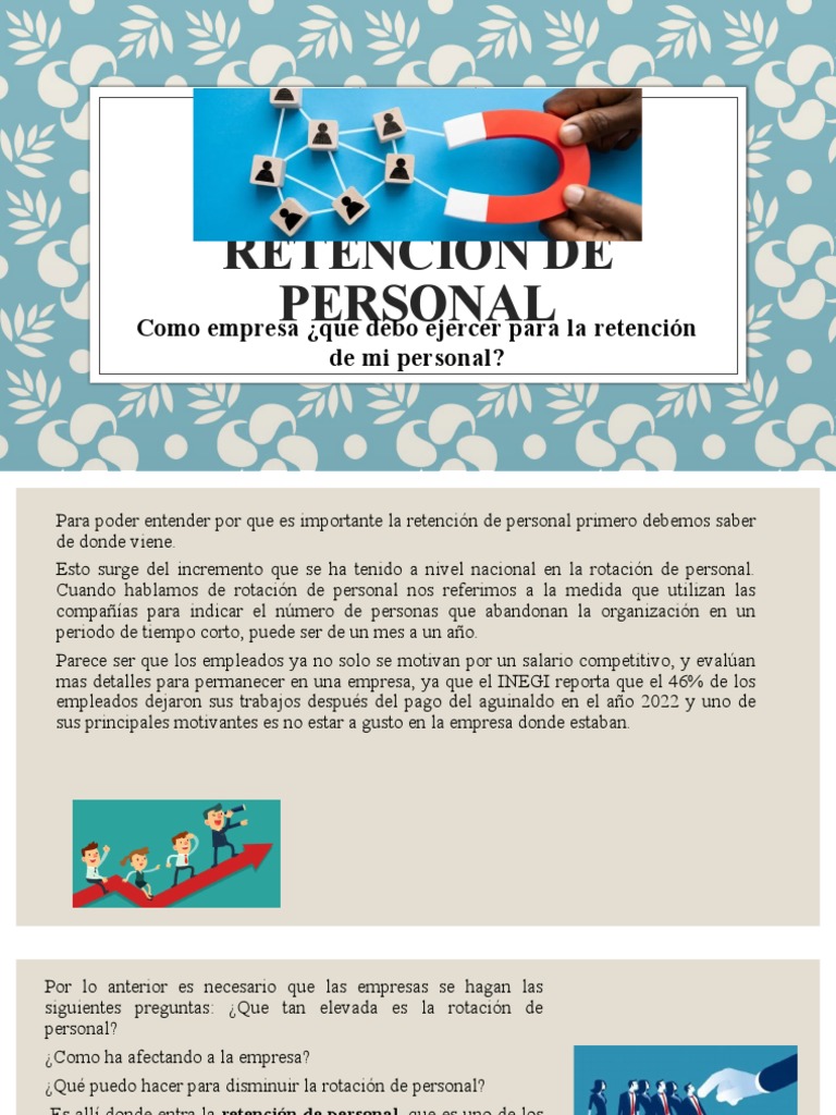 Retención De Personal Pdf Salario