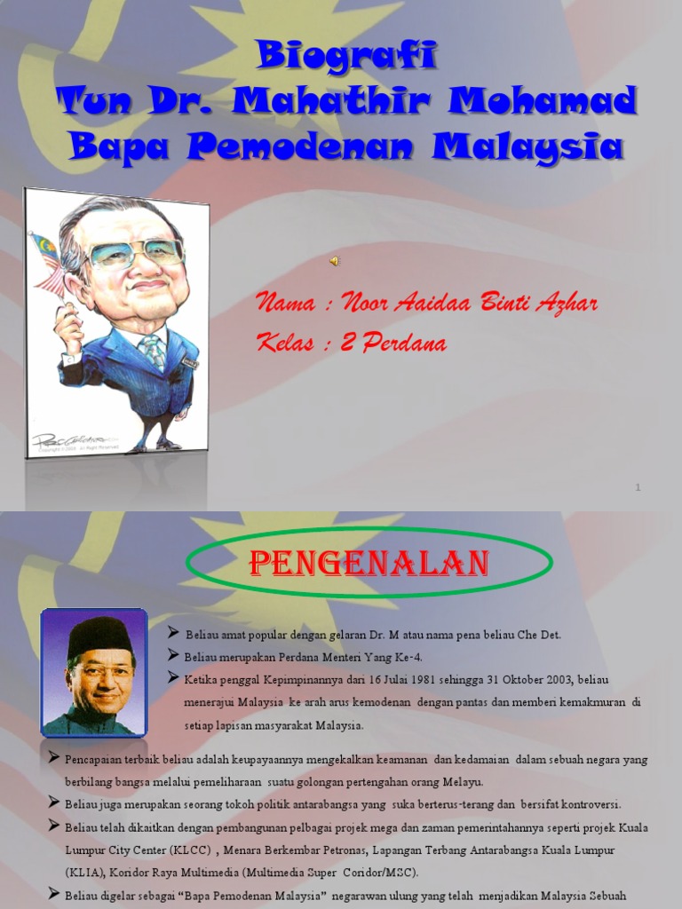 Biografi Tun. Dr. Mahathir Mohamad - Aaidaa  PDF
