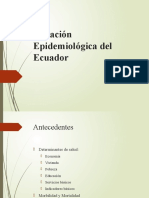 Situacion Epidemiologica en El Ecuador