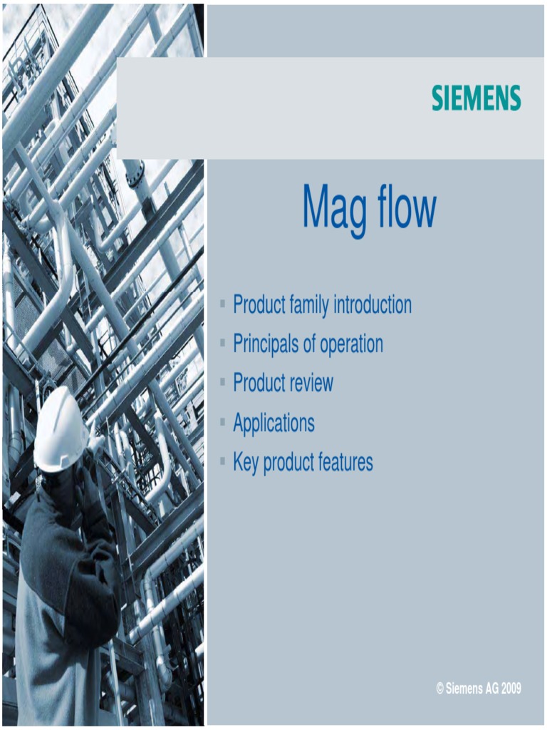 Siemens Flow Mags PDF Induction Flow Measurement