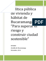 Documento Politica Publica de Vivienda y Habitat de Bucaramanga