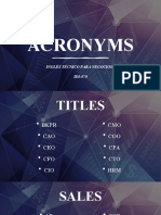 Acronyms Idi-070 - Homework