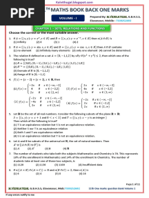 11th Maths 1 Marks Question Bank Book Back-1
