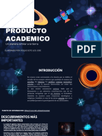 Presentación Propuesta Proyecto Ilustraciones Planetas Azul Oscuro