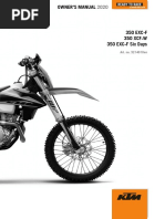 KTM 350 EXC-f 2020 Manual