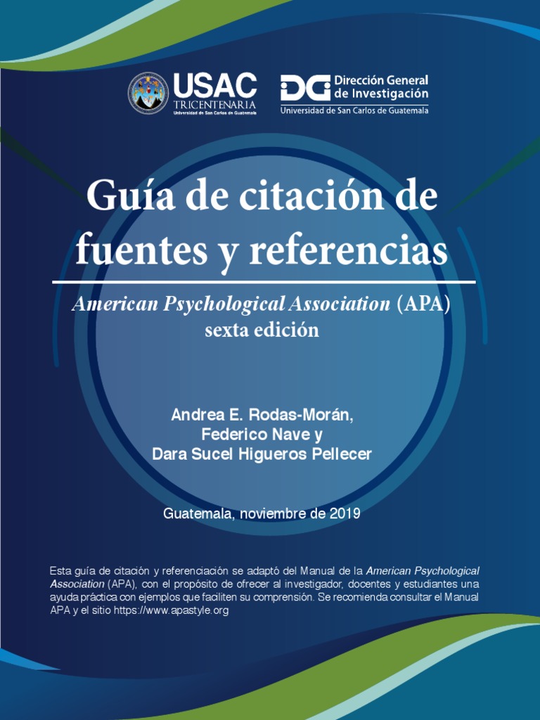 Material para Citas APA Baja Resolución | PDF | Comillas | Publicación