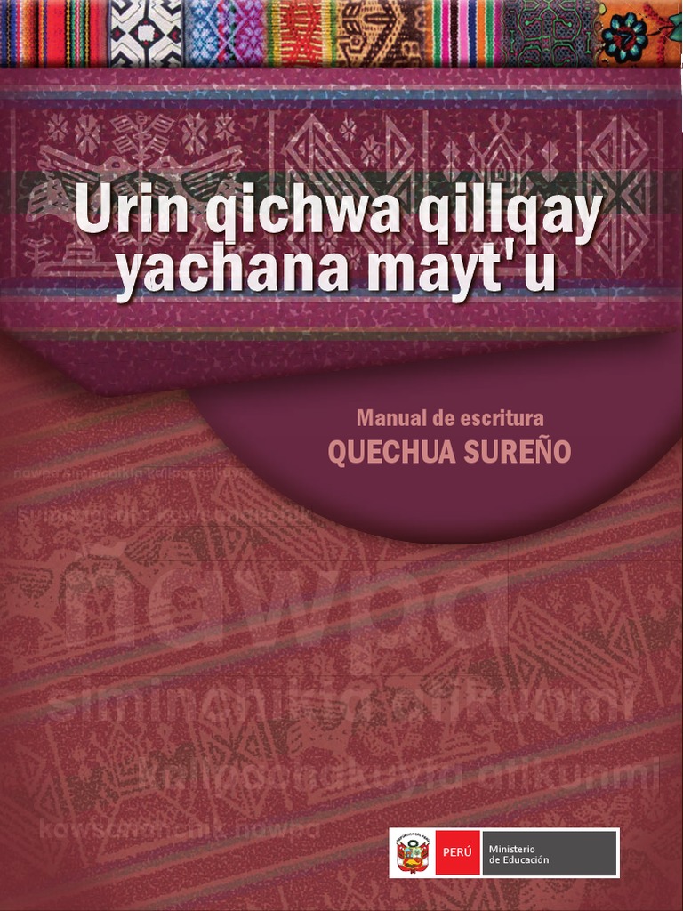 Manual de Escritura Quechua Sureño | PDF | Fonética | Perú