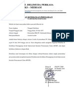 Surat Keterangan Perusahaan Tunggul Hasibuan