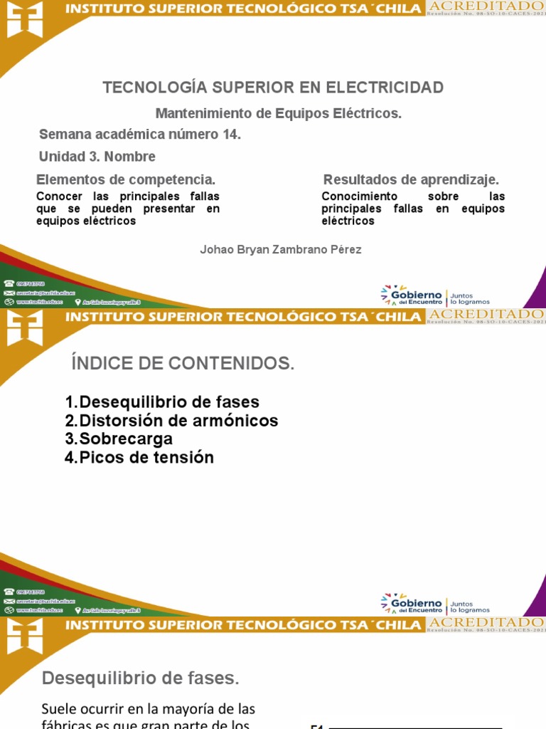 Fallas Mas Comunes En Equipos Eléctricos Pdf