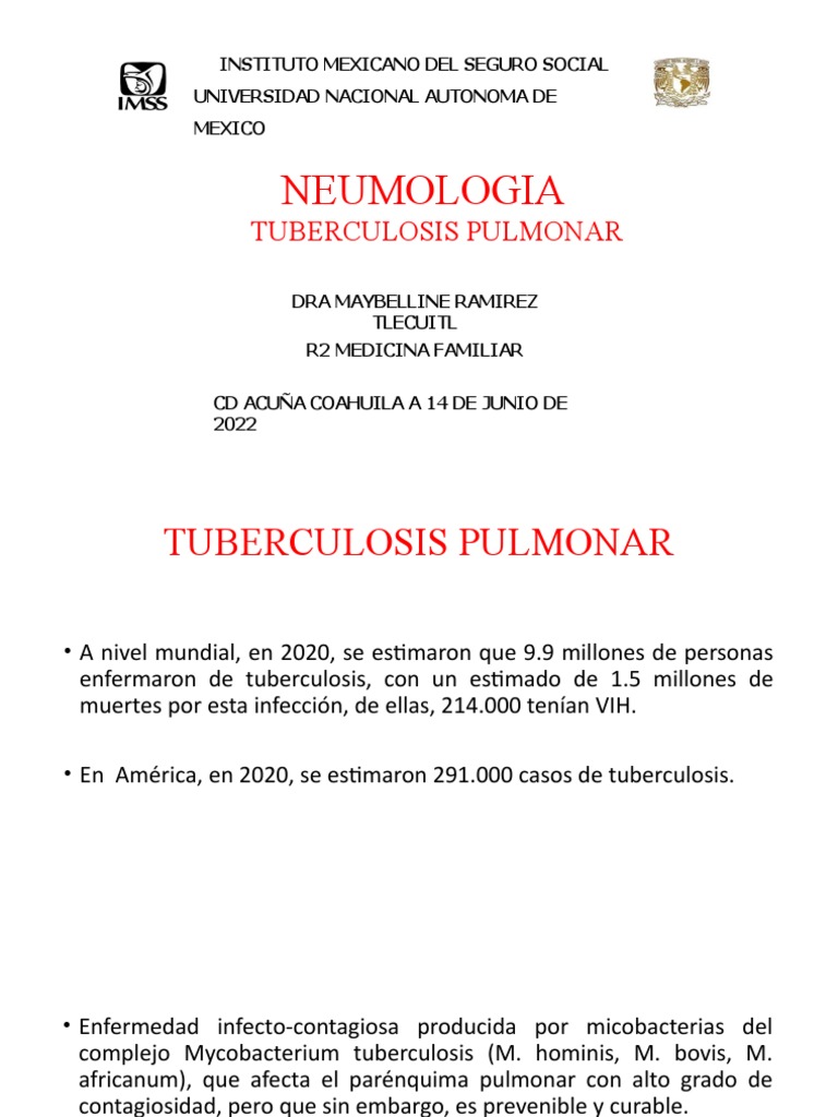 Diagnóstico y Tratamiento de Tuberculosis | PDF | Tuberculosis ...