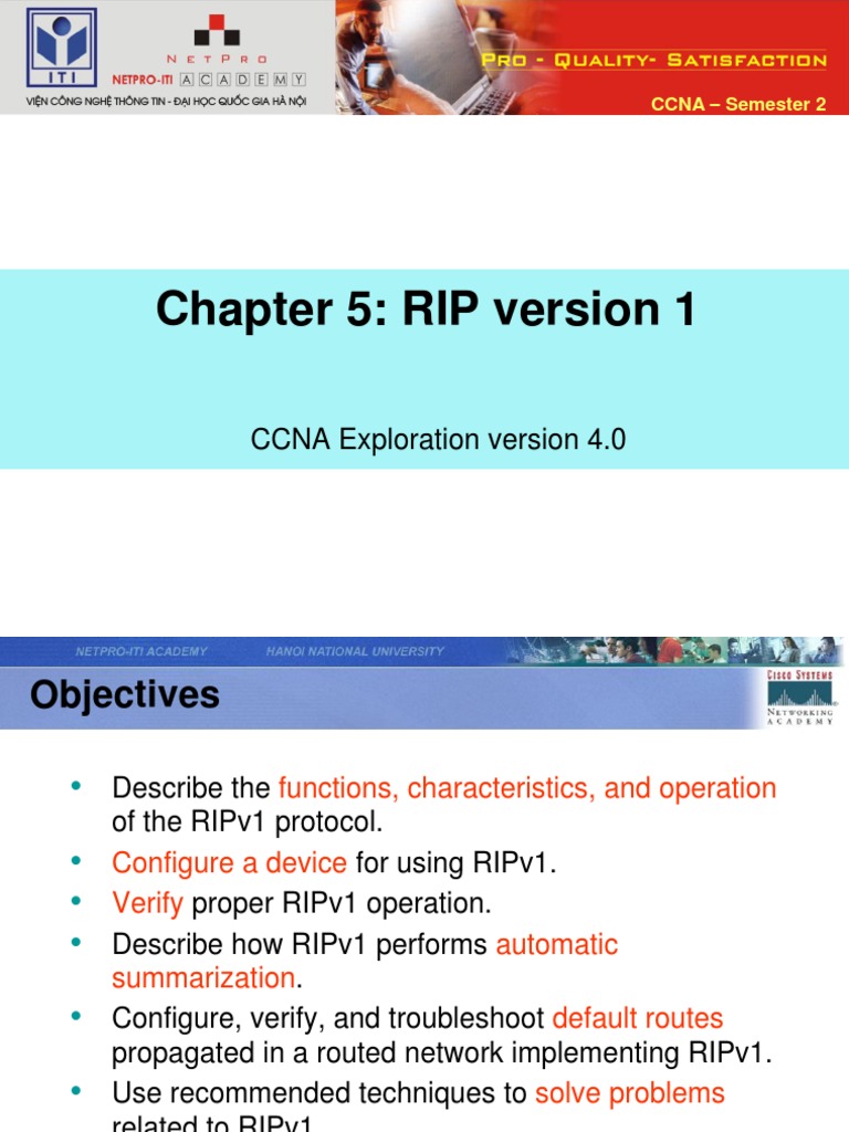 RIPv1 Protocol Overview and Configuration | PDF | Routing | Ip Address