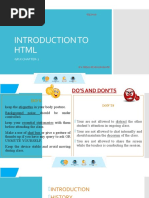 Introduction To HTML