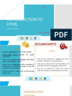 Introduction To HTML