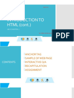 Introduction To HTML - 2