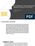 Kontribusi Umkm Terhadap Perekonomian Indonesia