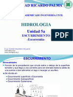 Unidad 5a Hidrologia-Urp - 2023-1