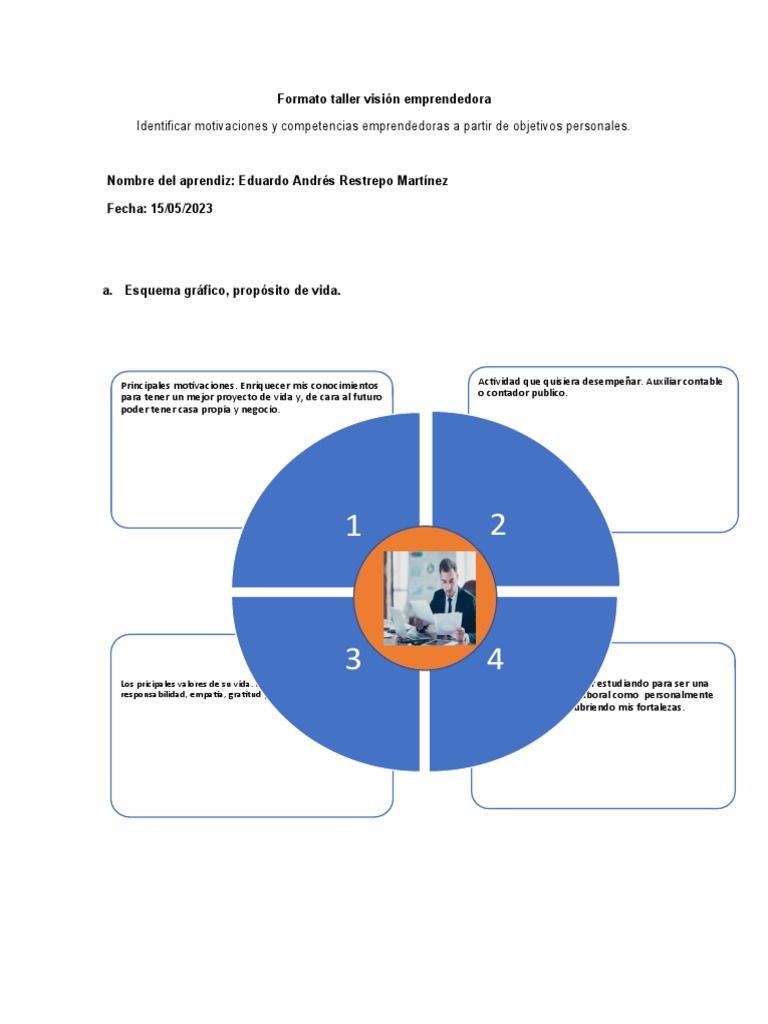 Anexo Formato Vision Emprendedora | PDF
