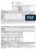 Student Profile Individual Inventory Form