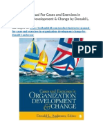 Instructor Manual For Cases and Exercises in Organization Development Change by Donald L Anderson