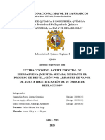 Informe Proyecto Final - Laboratorio de Química Orgánica