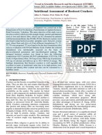 Development and Nutritional Assessment of Beetroot Crackers