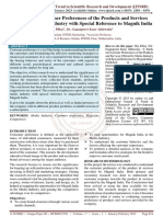 A Study On Customer Preferences of The Products and Services Offered by Media Industry With Special Reference To Magnik India