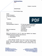 Surat Permohonan Perubahan Harga