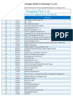 GE Imaging Parts List (CT Mammo RAD R&F US LUNAR)