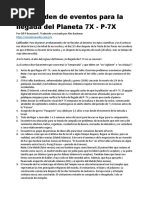 Guia Orden de Eventos de La Llegada Del Planeta 7X Por Gill Broussard