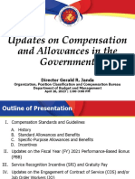 Updates On Compensation and Allowances in The Government