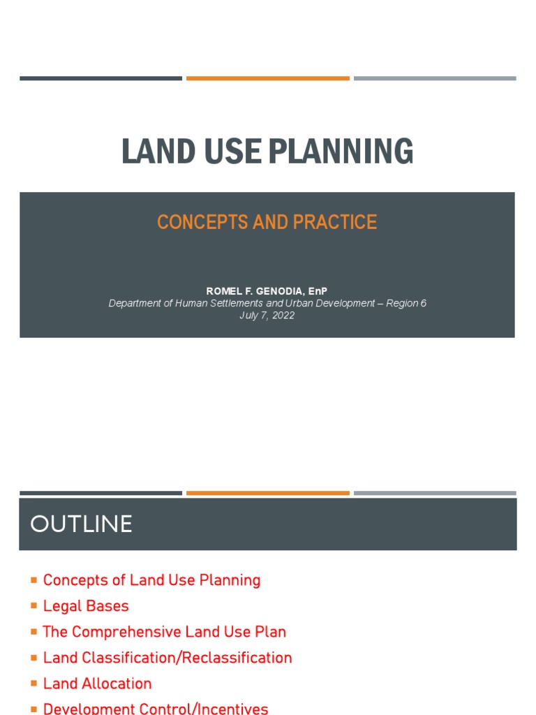 Philippine Land Use Planning Overview | PDF | Zoning | Slope