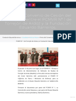 Firma Del Convenio de Cesión Del Motor A26 Entre El PCMVR #1 de Torrejón de Ardoz y La Fundación Eduardo Barreiros. - Fundación Eduardo Barreiros