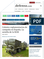 Cohetes Reglamentarios de Campaña en España. La Semilla de La SGM - Noticias Defensa Ayer Noticia