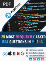 25 Most Frequently Asked DSA Questions in MAANG