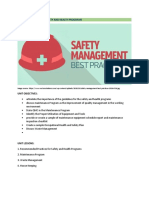 Practices For Safety and Health Programs Note