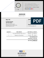 Invoice: Bill To Date