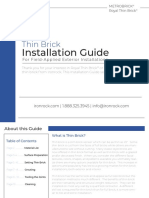 Thin Brick Installation Guide