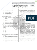 Reheat in Brayton Cycle - DPP-15 - GATE Crash Course 2023 Mechanical