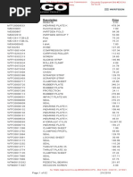 WIRTGEN Parts Price List 2-1-19