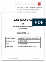 Advance Java Lab Manual