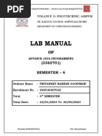 Advance Java Lab Manual