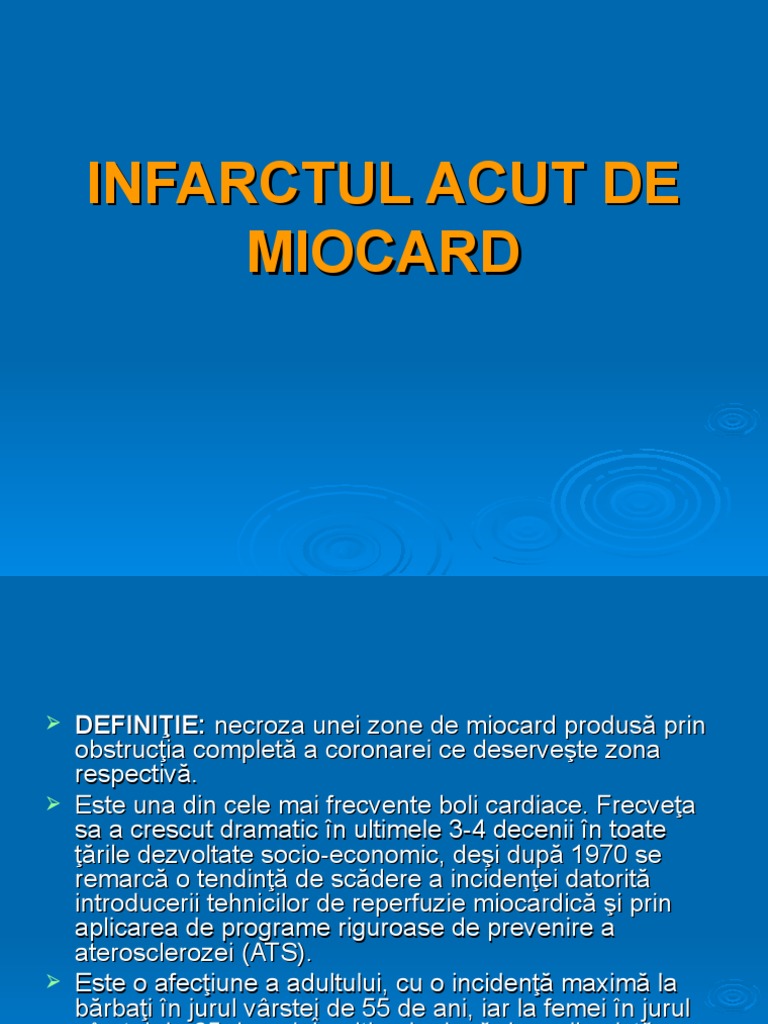 Curs 4 Infarctul Acut de Miocard | PDF