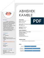 Abhishek Kamble Resume