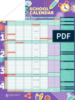 Education Term Calendar A3 Print