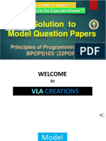 POP Mdel Paper 1 Solution