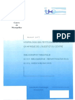 Hydrologie Des Petits 8 Sins Vers JTS en Afrioue de TET Cen Re