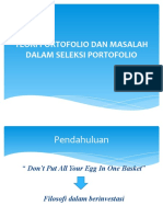 Teori Portofolio Dan Masalah Dalam Seleksi Portofolio