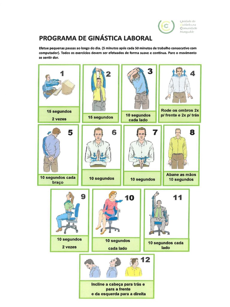 Ginástica Laboral | PDF