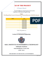 Model Project Report - Final Year