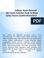 Analisis Sediaan Asam Benzoat Dan Asam Salisilat